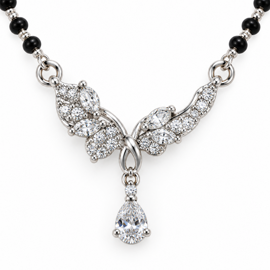 925 Italian Silver Butterfly Mangalsutra
