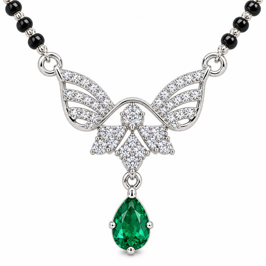 925 Italian Silver Angel Wing Mangalsutra