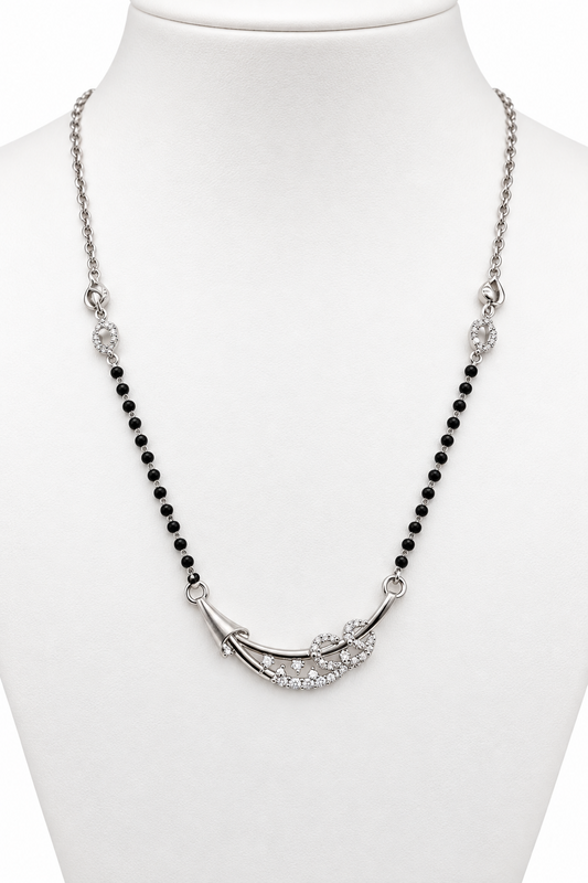 92.5 Italian Silver Mangalsutra Necklace