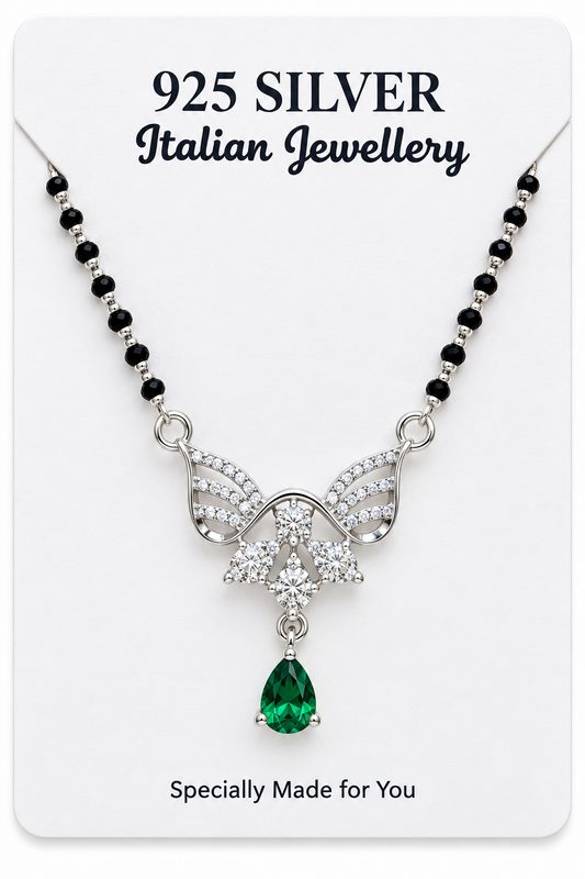 925 Italian Silver Angel Wing Mangalsutra