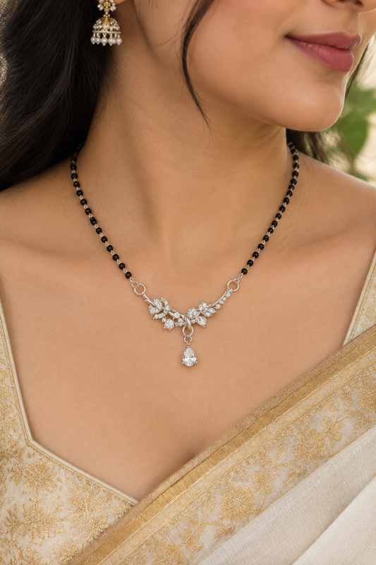 925 Italian Silver Butterfly Mangalsutra