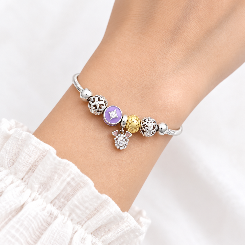 925 Silver Italian Pandora Girls Bracelet