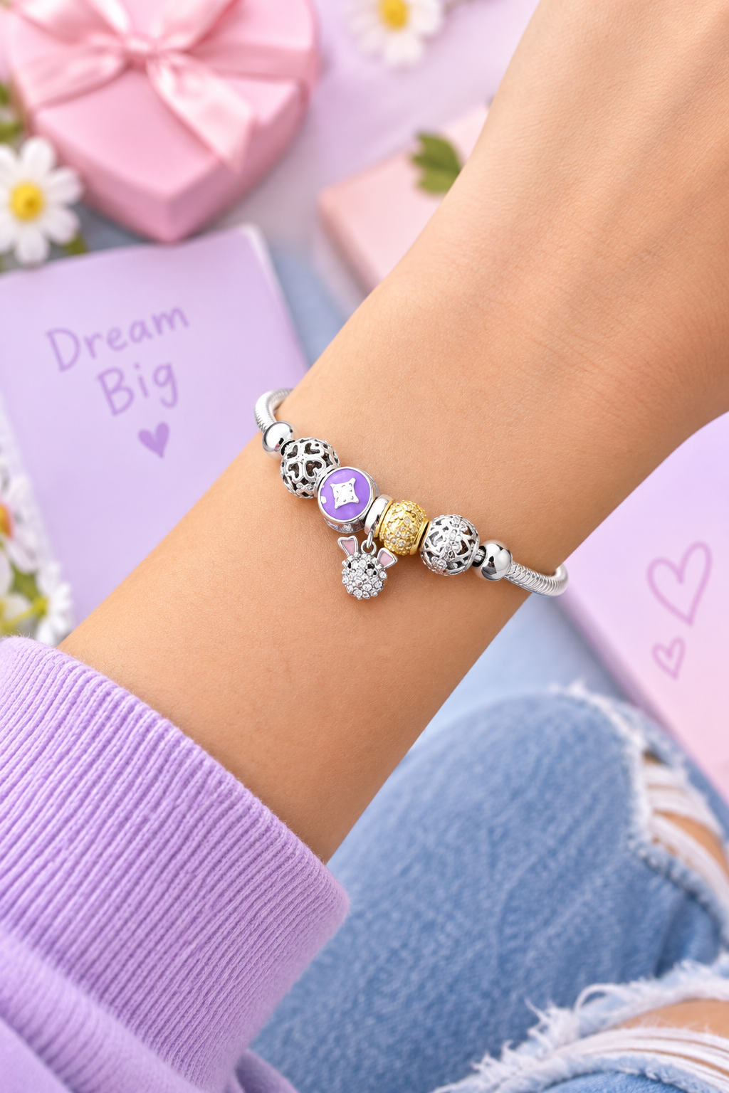 925 Silver Italian Pandora Girls Bracelet