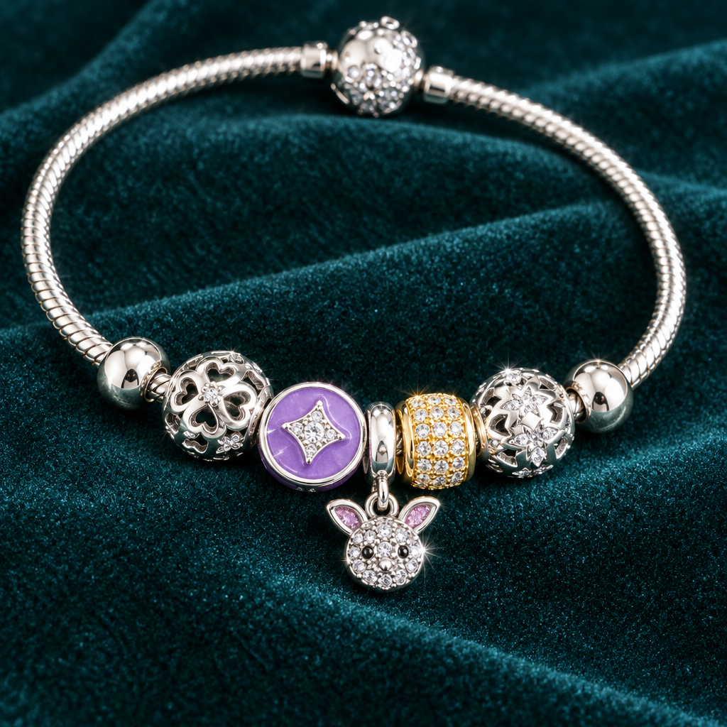 925 Silver Italian Pandora Girls Bracelet