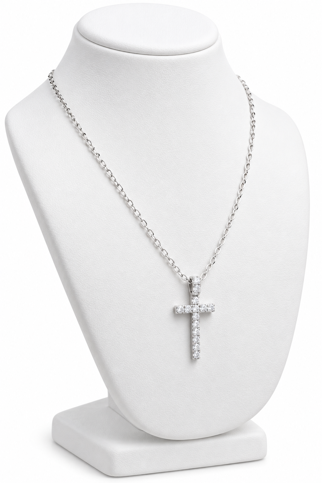 925 Silver Italian Cross Pendant Chain