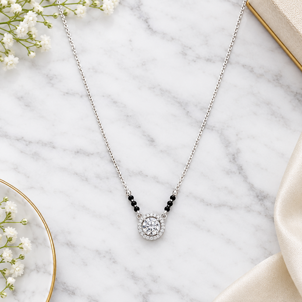 92.5 Italian Silver Mangalsutra