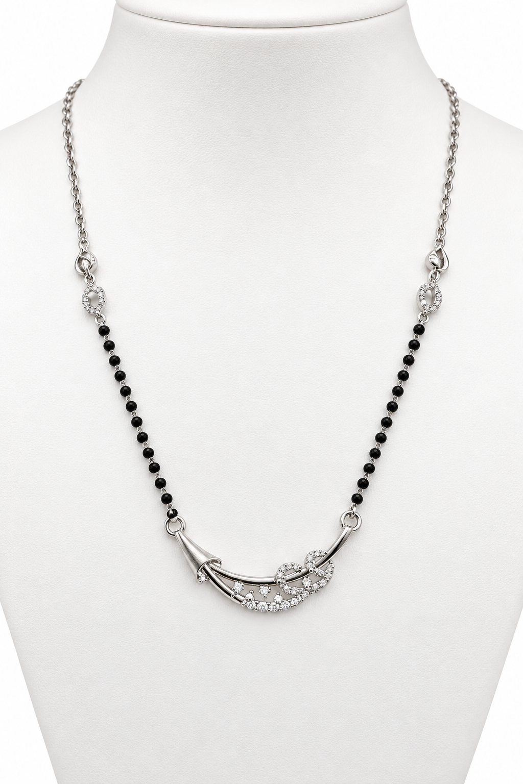 92.5 Italian Silver Mangalsutra Necklace