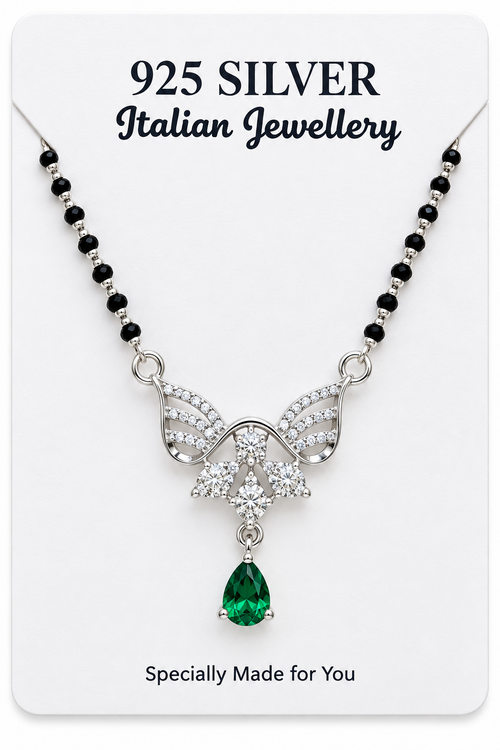 925 Italian Silver Angel Wing Mangalsutra