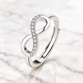 Italian Silver Infinity Ring