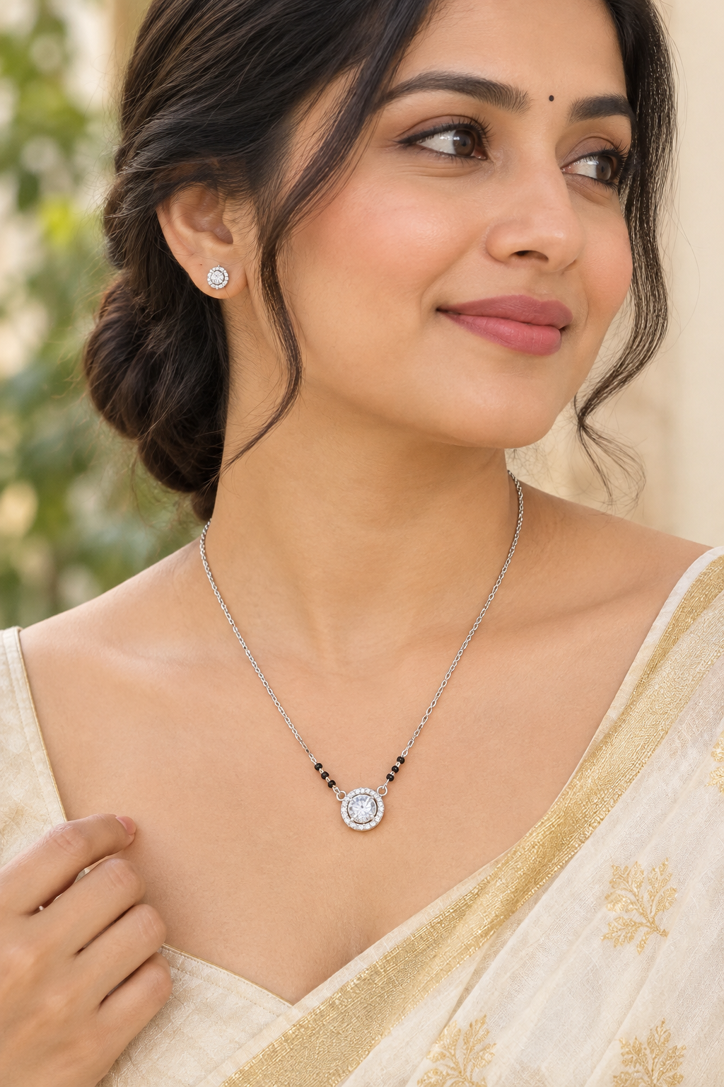 92.5 Italian Silver Mangalsutra