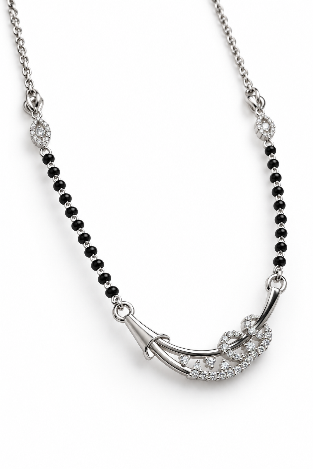 92.5 Italian Silver Mangalsutra Necklace