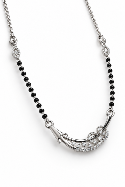 92.5 Italian Silver Mangalsutra Necklace