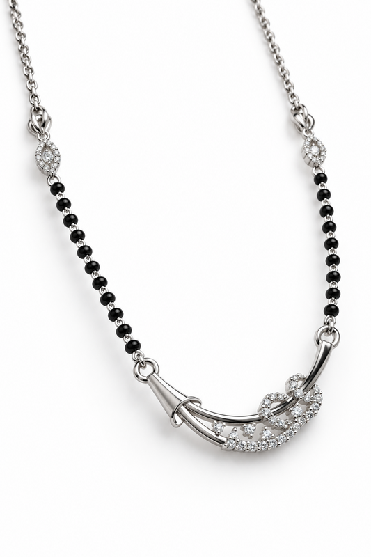 92.5 Italian Silver Mangalsutra Necklace
